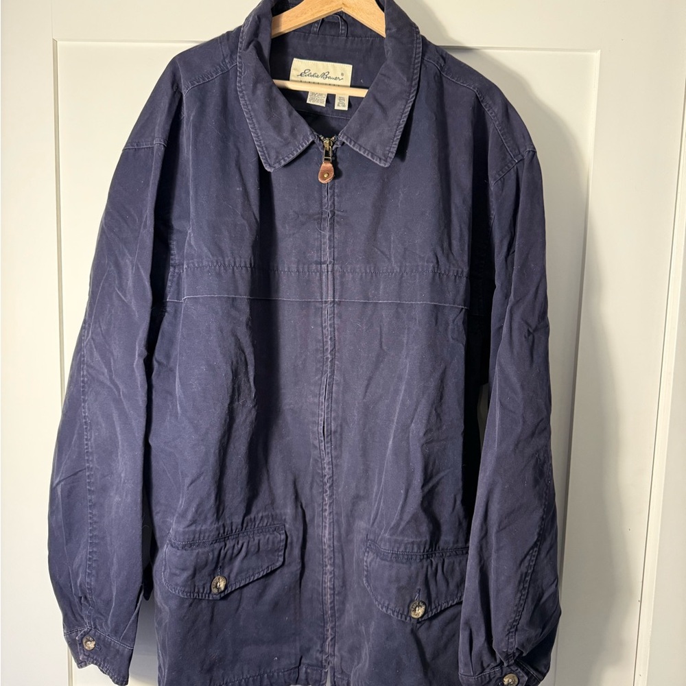 Eddie Bauer Dark Blue Chore Coat
